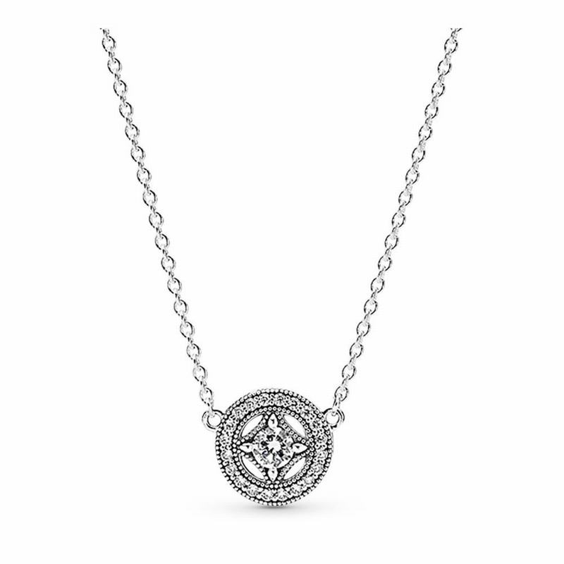 Pandora Vintage Allure Pendant Necklace Online NZ, Sterling Silver (937406-OIS)